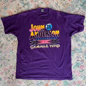 John Anderson Seminole Wind Purple XL Graphic Tee